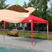 Upgraded Quictent 10x10 EZ Pop Up Canopy Gazebo Party Tent 100% Waterproof with Sidewalls and Mesh Windows （Pink）   